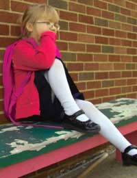 Child School Support Signs Wetting The